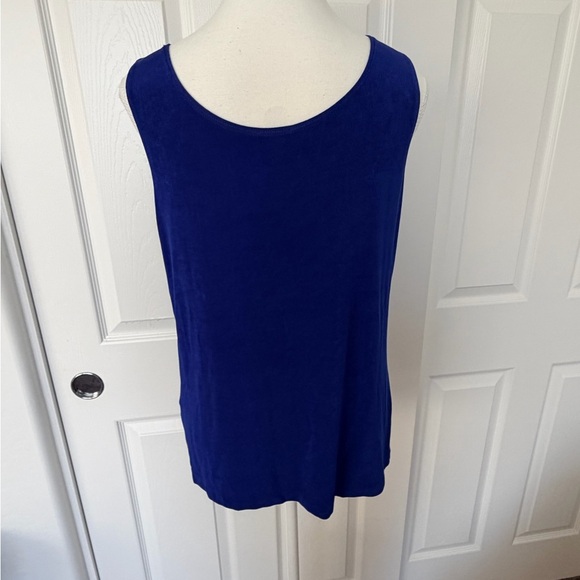 Chicos Royal Blue Travelers Tank - Sz 1 - Picture 2 of 3
